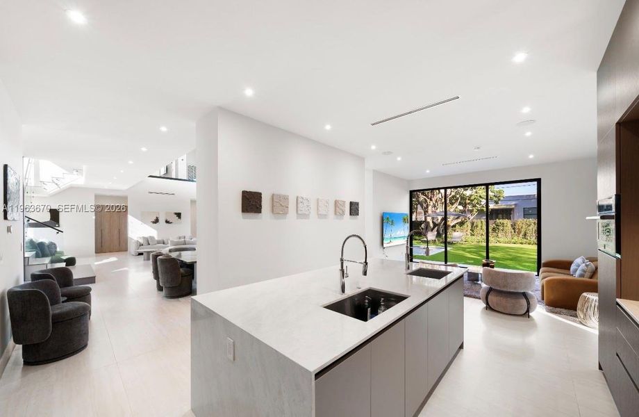 Furnished interior view inside a new home in , Miami (Image 23).