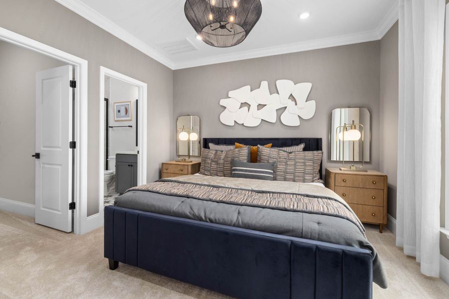 Representative furnished interior of a home built from the Willwood by Pulte Homes in Everbrook, Angier (Image 27).