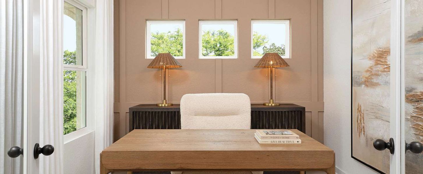 Representative furnished interior of a home built from the Jordan by Ashton Woods in The Wilder, Adkins (Image 10).