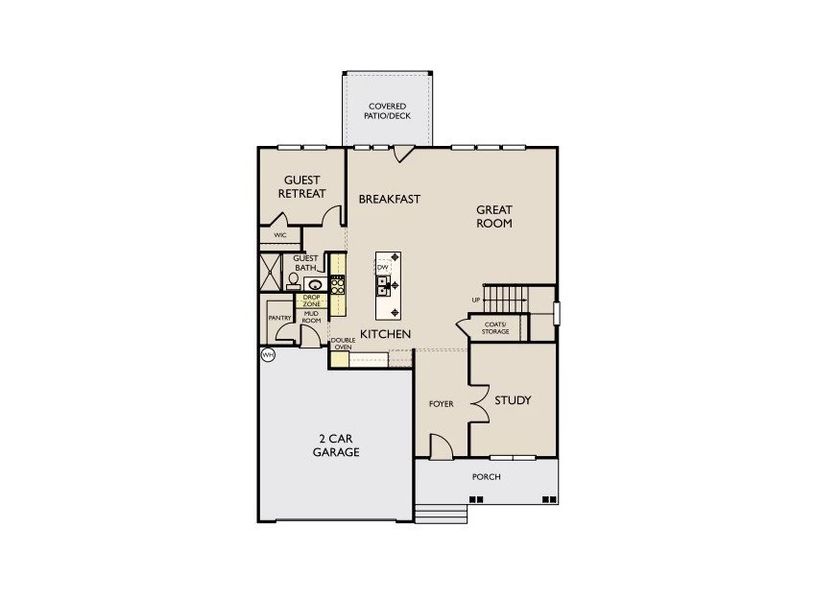 2D floor plan layout of this home in Willow Landing, Mount Juliet, TN (Image 5).