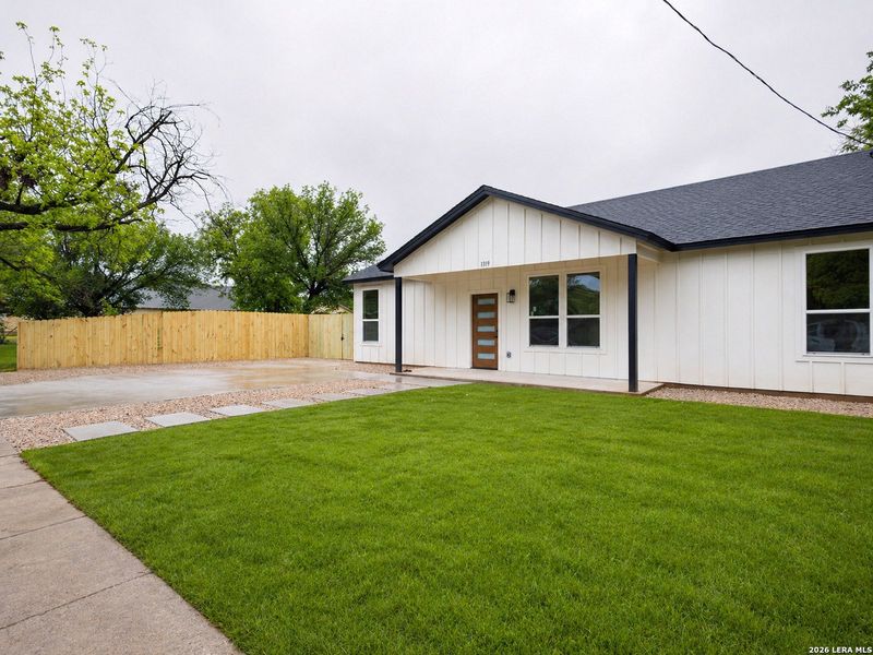Exterior details and patio area of a home in , Brownwood (Image 23).