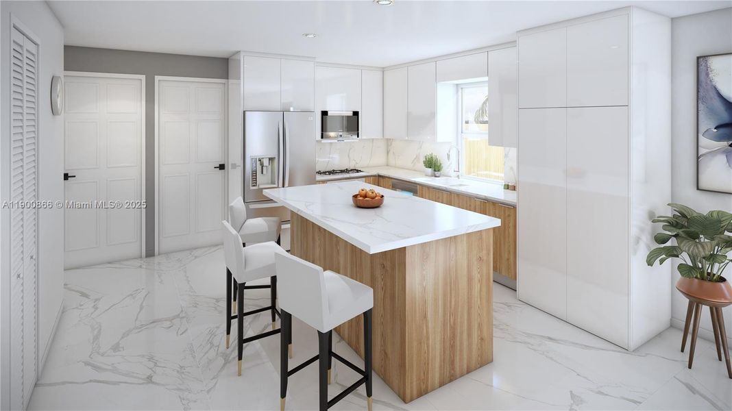 Furnished interior view inside a new home in , Miami (Image 6). Furnished interior view inside a new home in , Miami (Image 6).