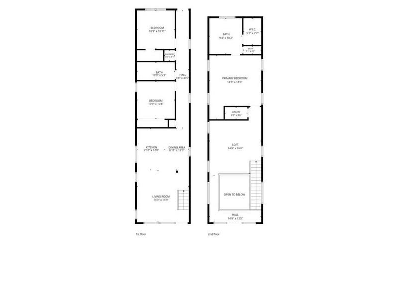 2D floor plan layout of this home in , Atlanta, GA (Image 4).