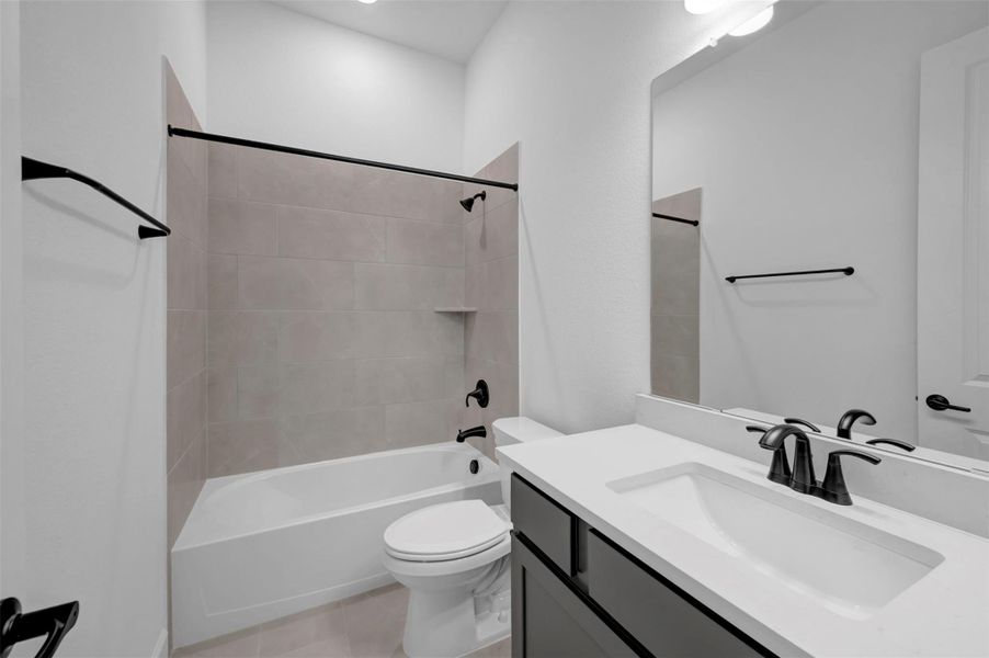 Furnished interior view inside a new home in Riceland 50’ Alley Load Homesites, Mont Belvieu (Image 10).