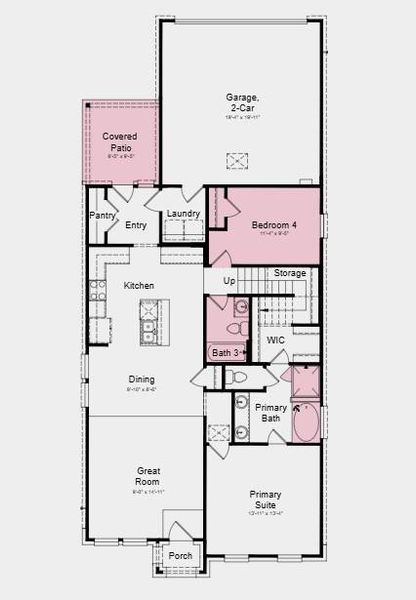 Additional Highlights Include: Downstairs bedroom in place of flex, full bathroom in place of powder room, slide-in tub at primary bath, covered patio, 3080 square top 5-lite mahogany front door, gas drop for future outdoor grill, GE top load washer and dryer, GE refrigerator, custom quartz, cabinets, and flooring.