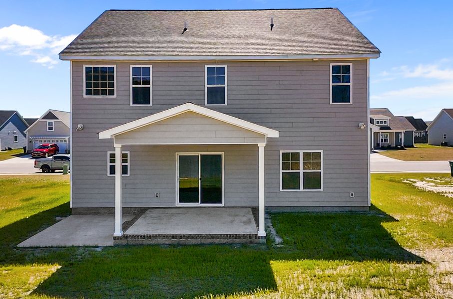 Representative exterior photo of a completed home built from the Turner by Bill Clark Homes in Davenport Farms, Winterville, NC (Image 25). Representative exterior photo of a completed home built from the Turner by Bill Clark Homes in Davenport Farms, Winterville, NC (Image 25).