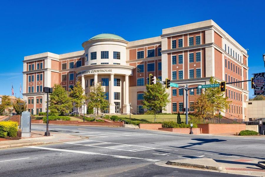 Front exterior of a new home in Arden on Lanier, Cumming, GA, highlighting curb appeal (Image 17).