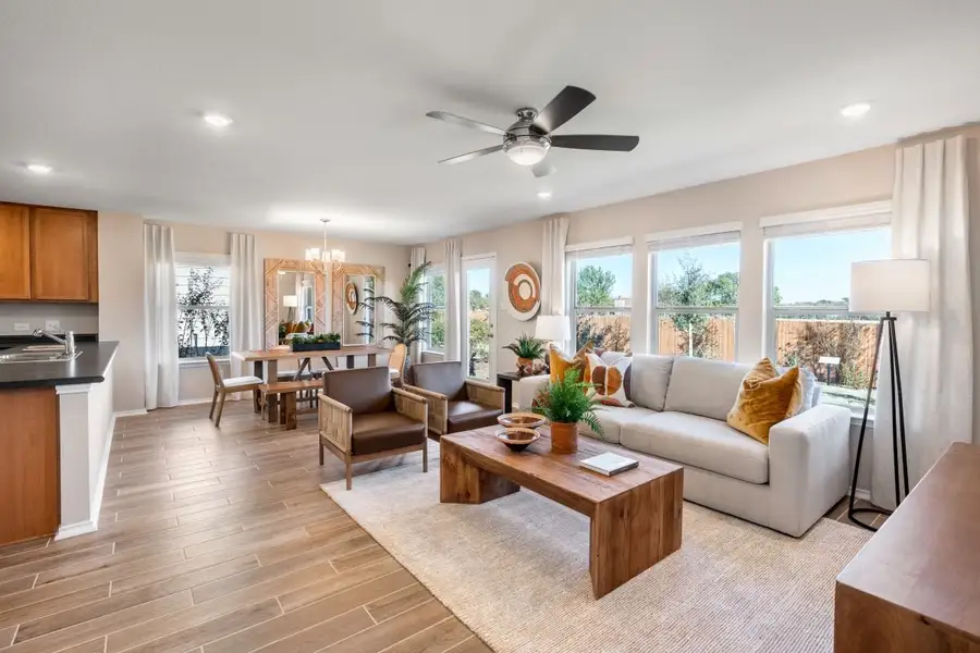Representative furnished interior of a home built from the Plan 1675 Modeled by KB Home in Hidden Trails, Belton (Image 4).