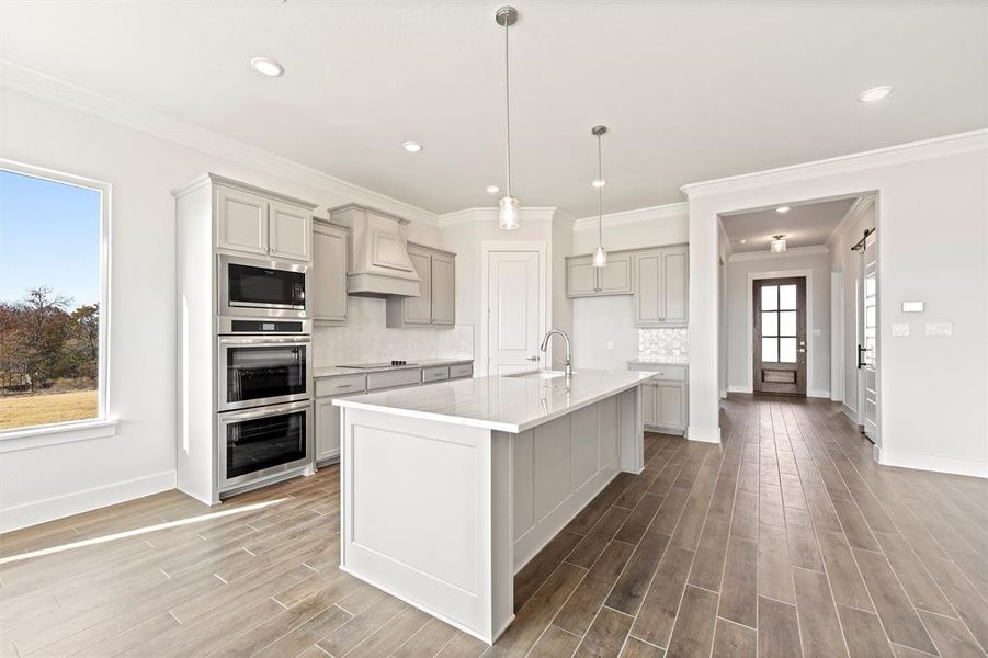 Furnished interior view inside a new home in Eagle Ridge Estates, Weatherford (Image 9).