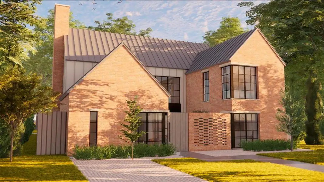 Front exterior of a new home in , Dallas, TX, highlighting curb appeal (Image 15).