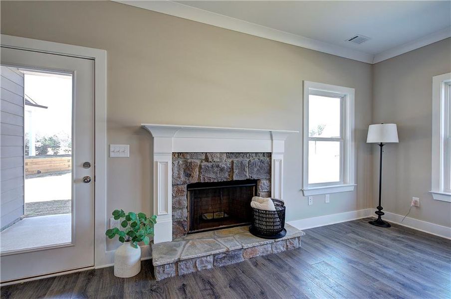 Furnished interior view inside a new home in , Cartersville (Image 11).