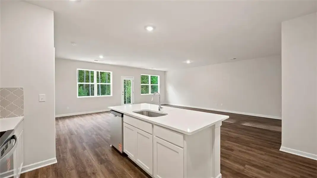 Furnished interior view inside a new home in Champion's Run, Lithonia (Image 9).