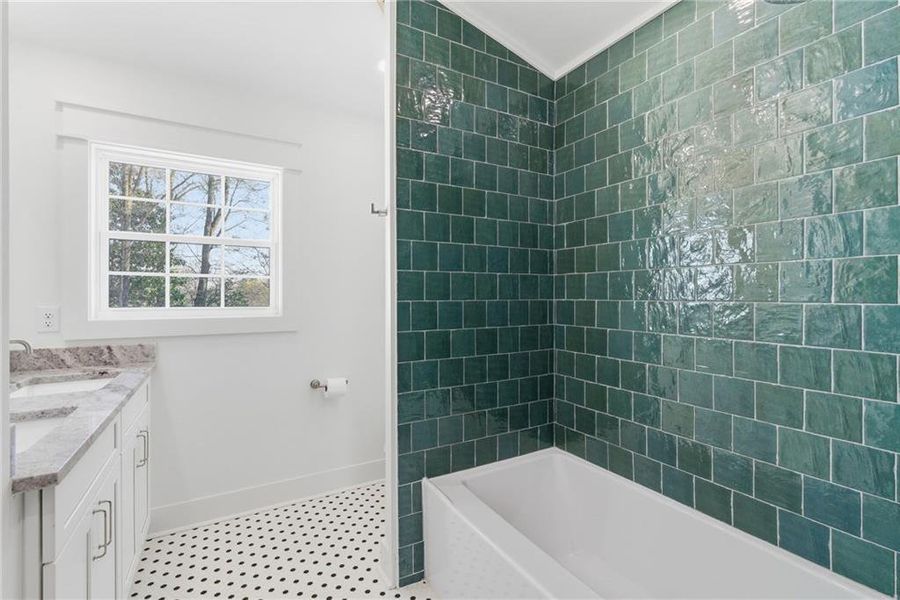 Furnished interior view inside a new home in , Marietta (Image 15).