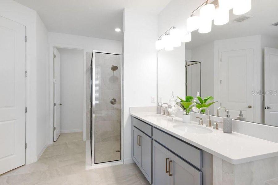 Furnished interior view inside a new home in Windward Preserve, Cocoa (Image 10).