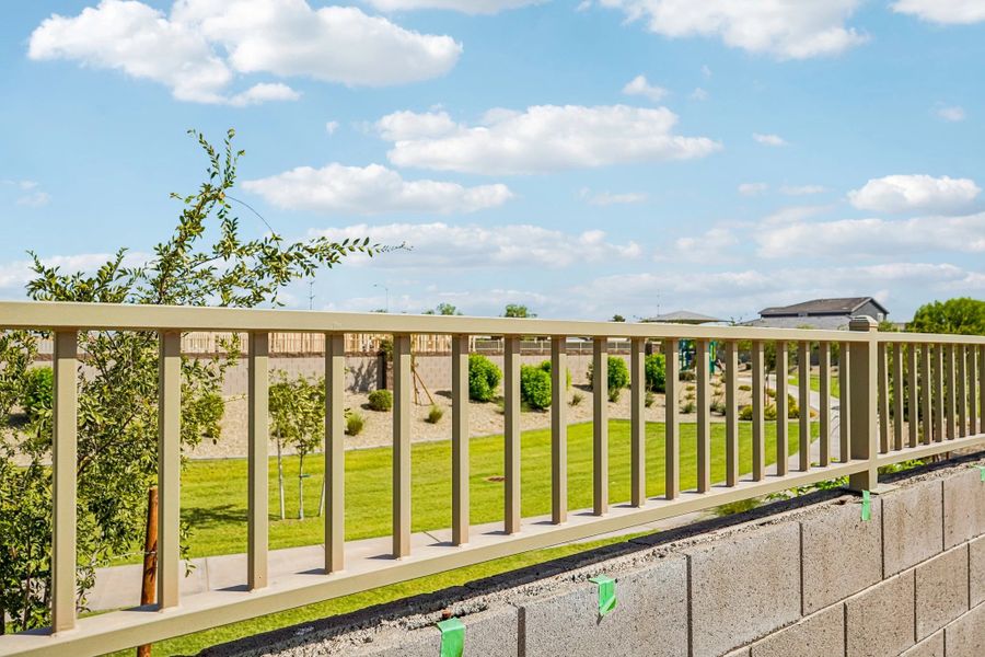 View fencing with green space and walking paths behind View fencing with green space and walking paths behind