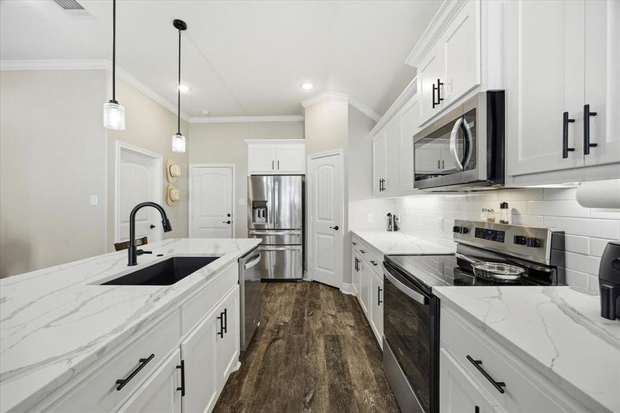 Furnished interior view inside a new home in , Greenville (Image 16). Furnished interior view inside a new home in , Greenville (Image 16).