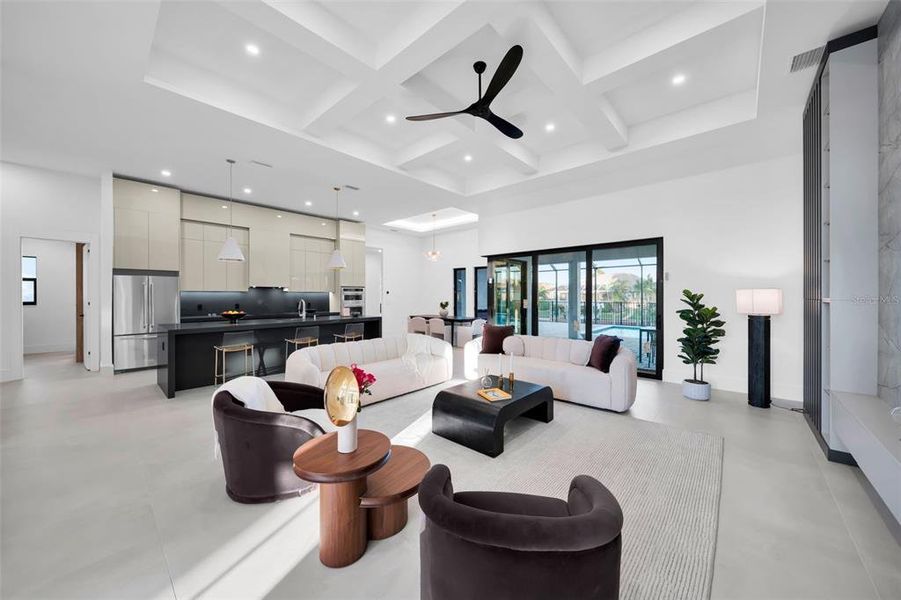 Furnished interior view inside a new home in , Cape Coral (Image 43).