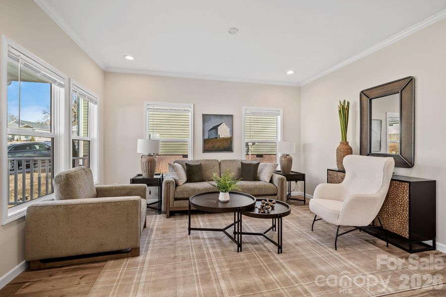 Furnished interior view inside a new home in , Asheville (Image 6).
