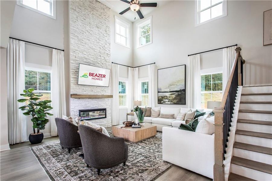 Furnished interior view inside a new home in Acacia, Cumming (Image 12).