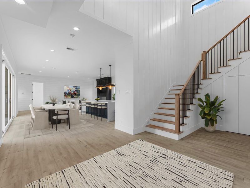 Furnished interior view inside a new home in , Houston (Image 8).