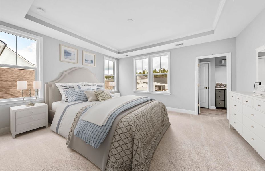Representative furnished interior of a home built from the Violet by Pulte Homes in Heartwood, Richmond Hill (Image 11).