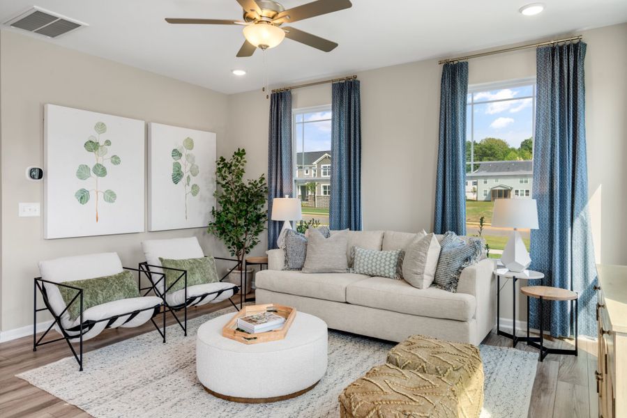 Representative furnished interior of a home built from the Clifton by Mattamy Homes in Magnolia Park Townes, Garner (Image 8).