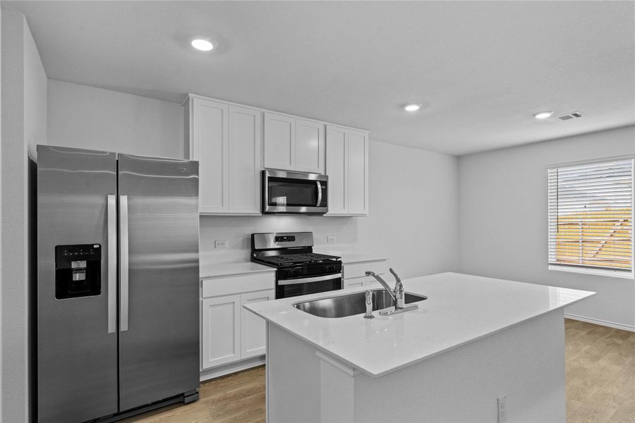 Furnished interior view inside a new home in Prairie Lakes, Buda (Image 8).