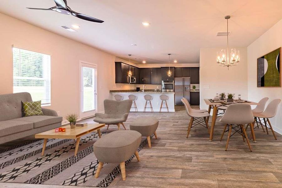 Furnished interior view inside a new home in Southern Hills, McDonough (Image 8).
