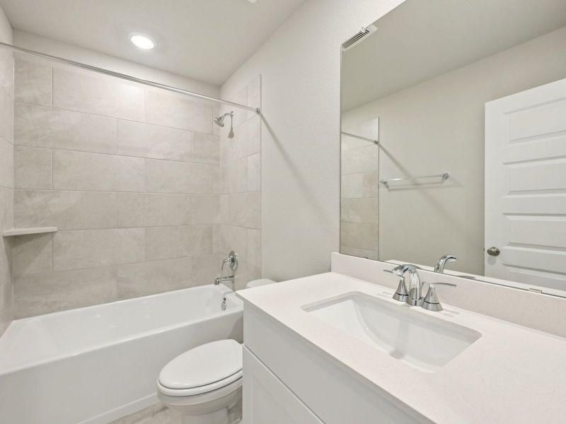 Furnished interior view inside a new home in Pine Lake Cove - Traditional Series, Montgomery (Image 6).