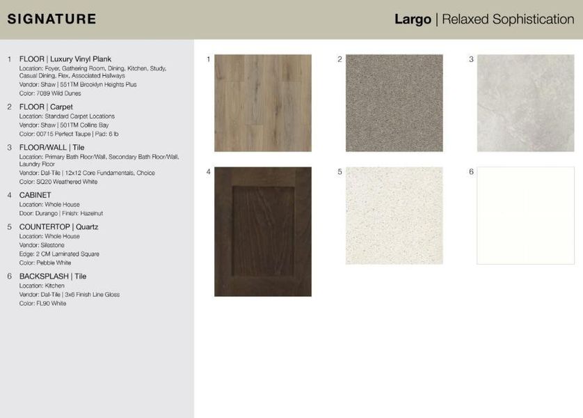 22123 Rangemore Drive design selections.