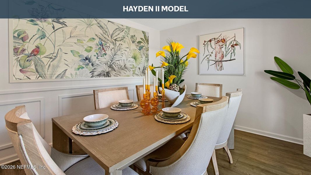 Furnished interior view inside a new home in Sawmill Branch, Palm Coast (Image 7).