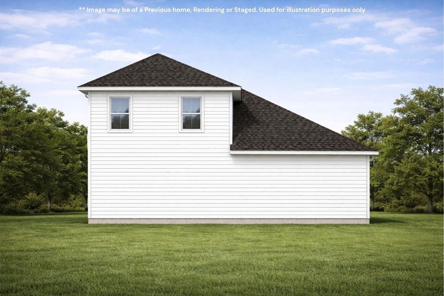 Right side of the home