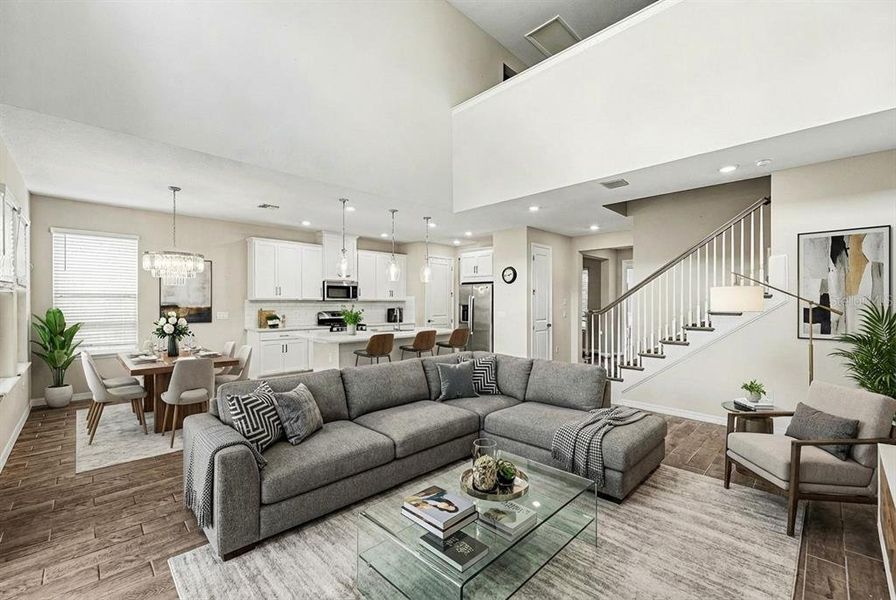 Furnished interior view inside a new home in Eave's Bend at Artisan Lakes, Palmetto (Image 12).