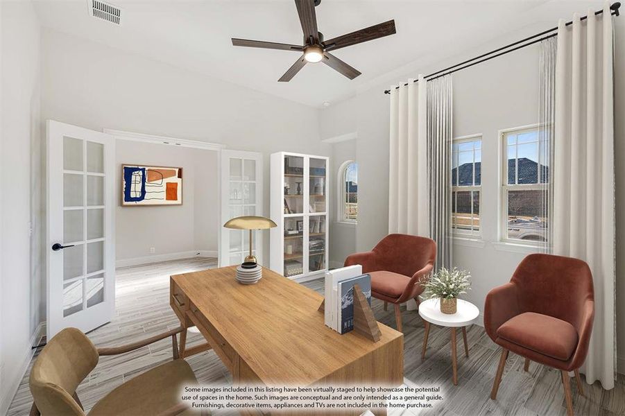 Furnished interior view inside a new home in Addison Hills Classic 60s, Cedar Hill (Image 6).