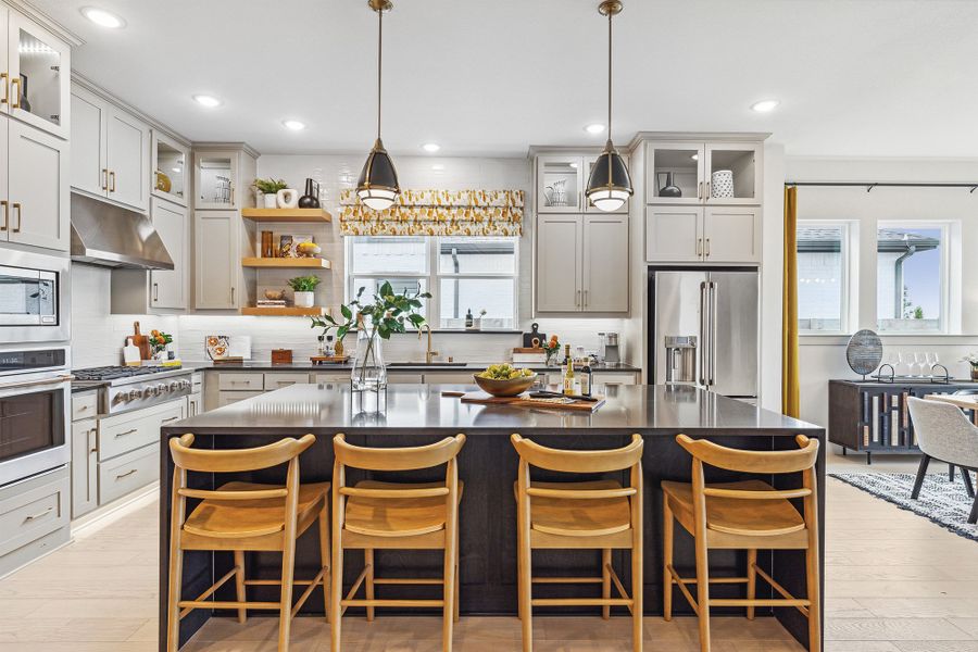 Furnished interior view inside a new home in Painted Tree - Classic Series, McKinney (Image 6). Furnished interior view inside a new home in Painted Tree - Classic Series, McKinney (Image 6).