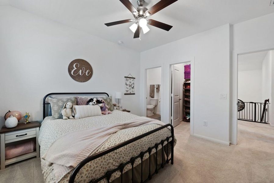 Second full suite upstairs has walk in closet and private bath. Second full suite upstairs has walk in closet and private bath.