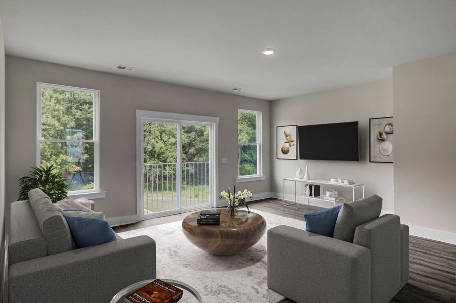 Furnished interior view inside a new home in Westpark at Cane Bay, Summerville (Image 26).