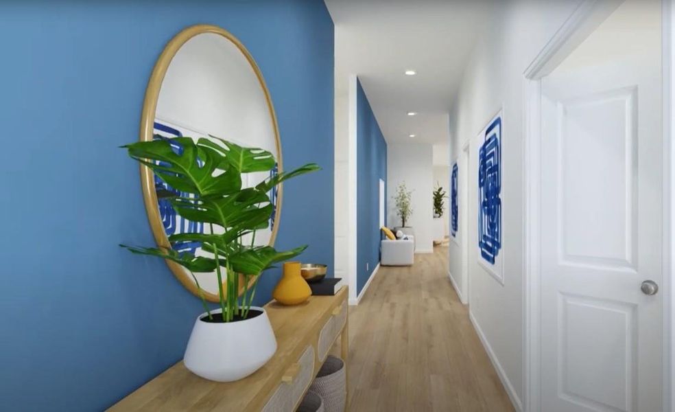 Furnished interior view inside a new home in The Preserve at Rosenberg, Rosenberg (Image 3).