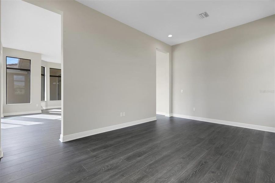 Versatile bonus room. Possible game room, 4th bedroom, additional office, or home gym.