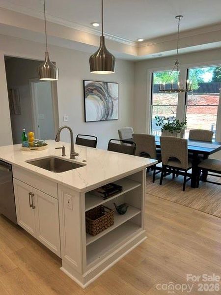 Furnished interior view inside a new home in The Courtyards at Hodges Farm, Charlotte (Image 18).
