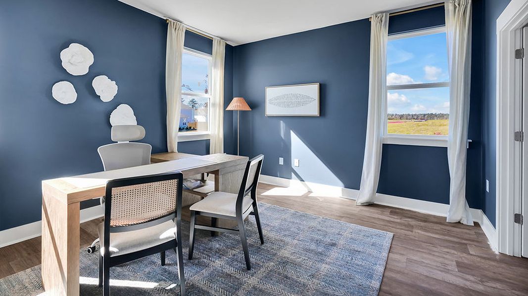 Furnished interior view inside a new home in Indigo Preserve, Leland (Image 16).