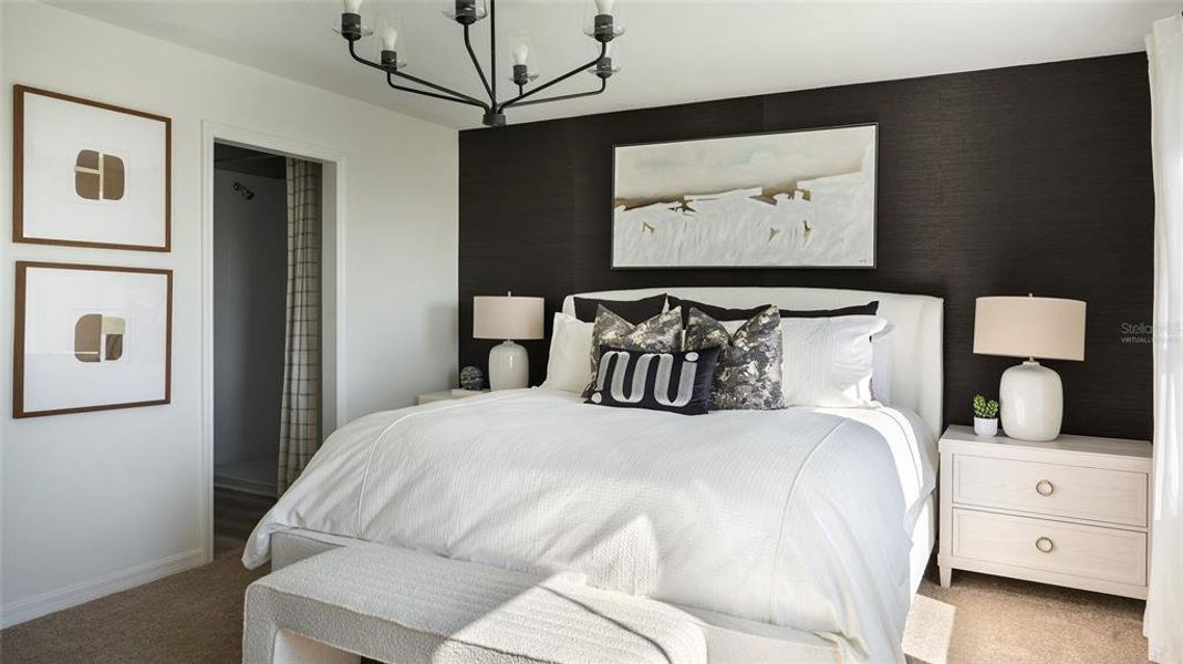 Furnished interior view inside a new home in Crosswinds, Haines City (Image 26).