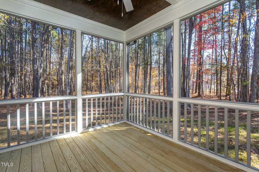 Screened Porch w/ Beaded Pine Ceiling