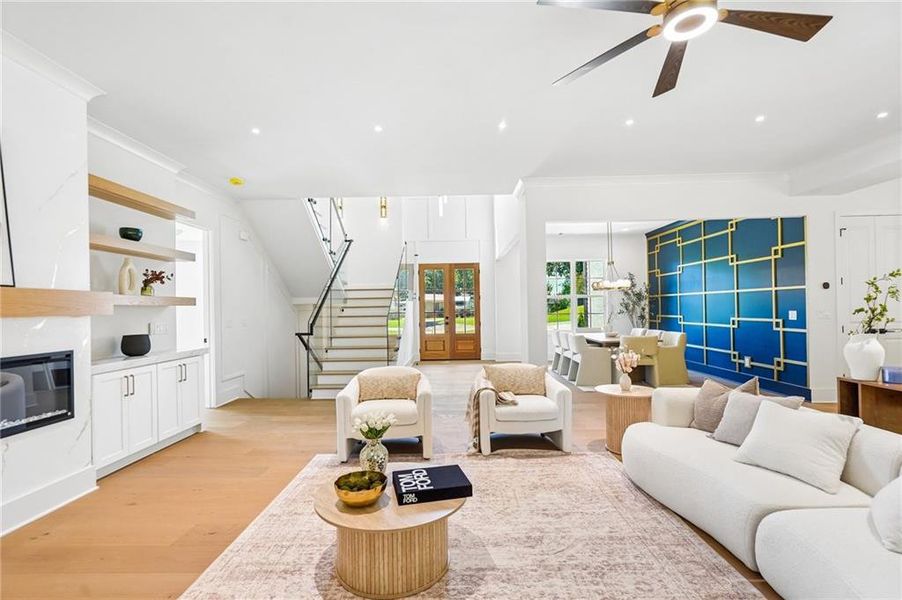 Furnished interior view inside a new home in , Buford (Image 35).