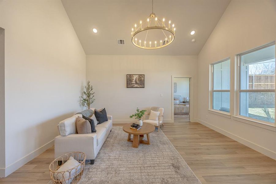 Furnished interior view inside a new home in , Fort Worth (Image 15).