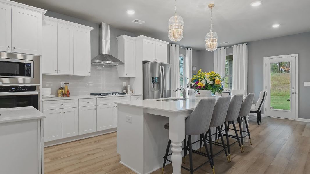 Representative furnished interior of a home built from the Rosemary II by DRB Homes in Northcroft, Loganville (Image 9).