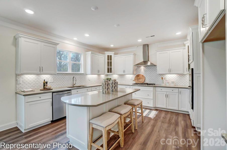 Furnished interior view inside a new home in Enclave at Riverdale, Huntersville (Image 11).