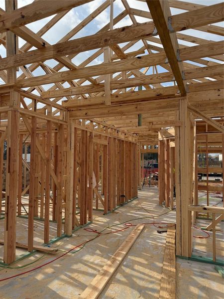 In-progress construction of a new home in , Conroe, TX (Image 5).