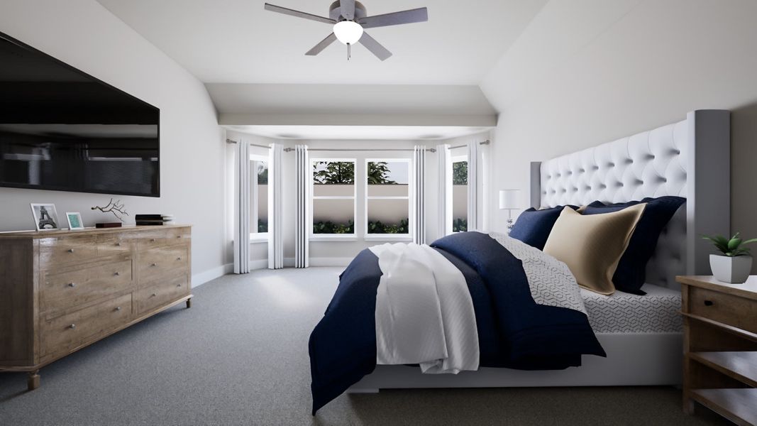 Representative furnished interior of a home built from the Bryson by Tri Pointe Homes in Somerset Park, Rockwall (Image 16).
