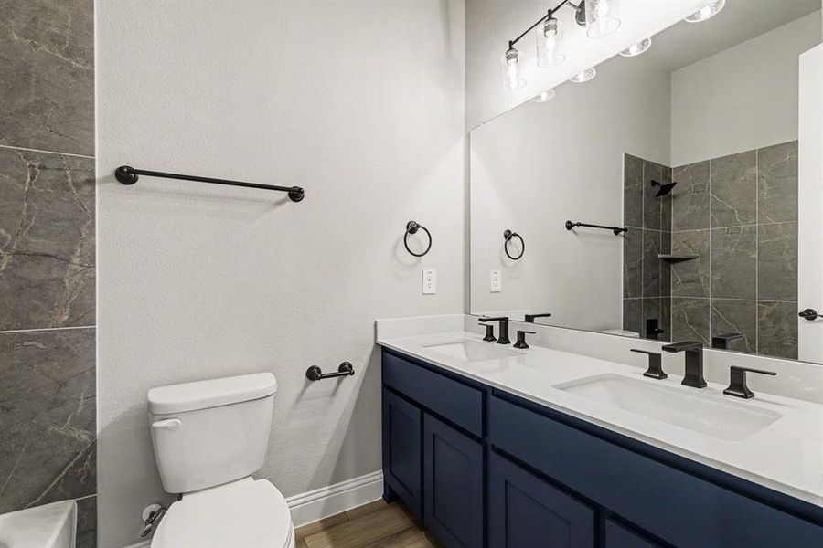 Furnished interior view inside a new home in Sagebrush Addition, Midlothian (Image 14).